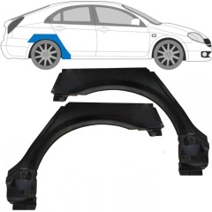 Sidovägg hjulhuskant för Nissan Primera P12 2001-2007 / Vänster+Höger / Set 9637