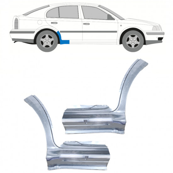 SKODA OCTAVIA 1996-2010 TRÖSKELPLÅT  / UPPSÄTTNING