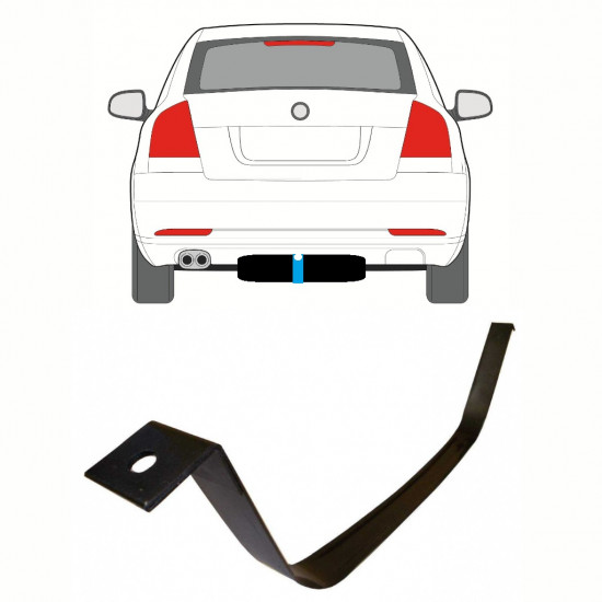 SKODA OCTAVIA 2 2004-2013 FÄSTREM BRÄNSLETANK