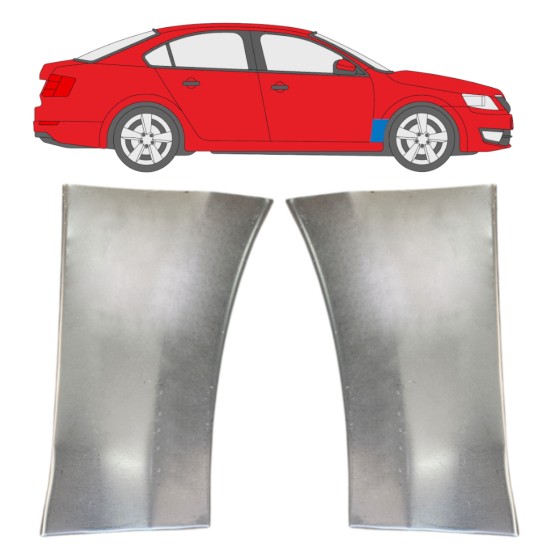 Reparationspanel till framskärm för Skoda Octavia III 2013-2020 / Vänster+Höger / Set 16101