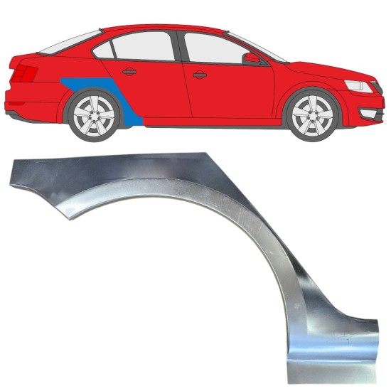 Sidovägg hjulhuskant för Skoda Octavia III 2013-2020 / Höger 15862