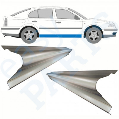 SKODA OCTAVIA 1996-2010 TRÖSKELPLÅT TILL / HÖGER = VÄNSTER / UPPSÄTTNING