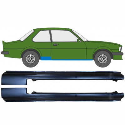 Tröskelplåt reparationspanel för Opel Ascona B 1975-1981 / Set 11074