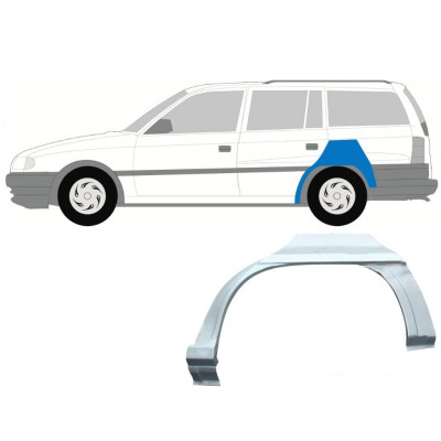 Sidovägg hjulhuskant för Opel Astra 1991-2002 / Vänster / COMBI 7260