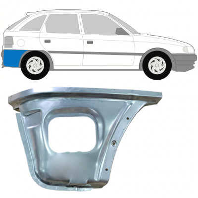 Bak hörn reparationspanel för Opel Astra 1991-2002 / Höger 11101