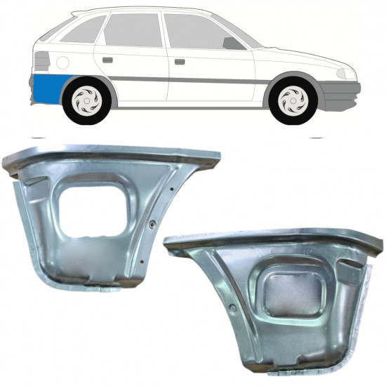 Bak hörn reparationspanel för Opel Astra 1991-2002 / Set 11103