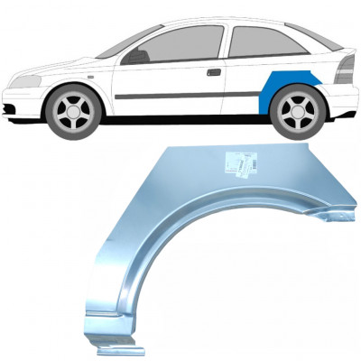 OPEL ASTRA 1998-2009 3 DÖRRAR REPARATION AV BAKSKÄRM / VÄNSTER