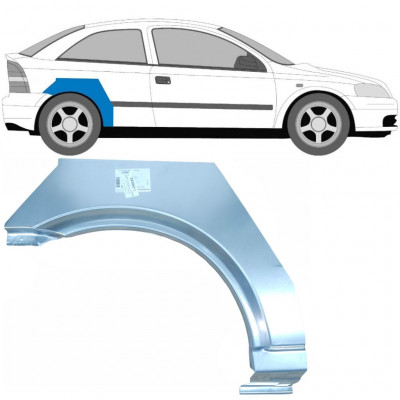 OPEL ASTRA 1998-2009 3 DÖRRAR REPARATION AV BAKSKÄRM / HÖGER