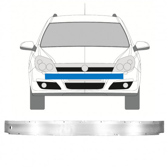 Förstärkning stötfångare fram för Opel Astra H 2003-2014 7563