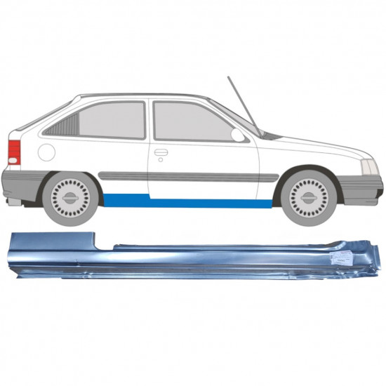 Tröskelplåt reparationspanel för Opel Kadett 1984-1993 / Höger 6938