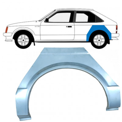 OPEL KADETT D 1979-1984 3 DÖRRAR REPARATION AV BAKSKÄRM / VÄNSTER