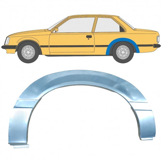 Sidovägg hjulhuskant för Opel Rekord E 1977-1986 / Vänster 11038