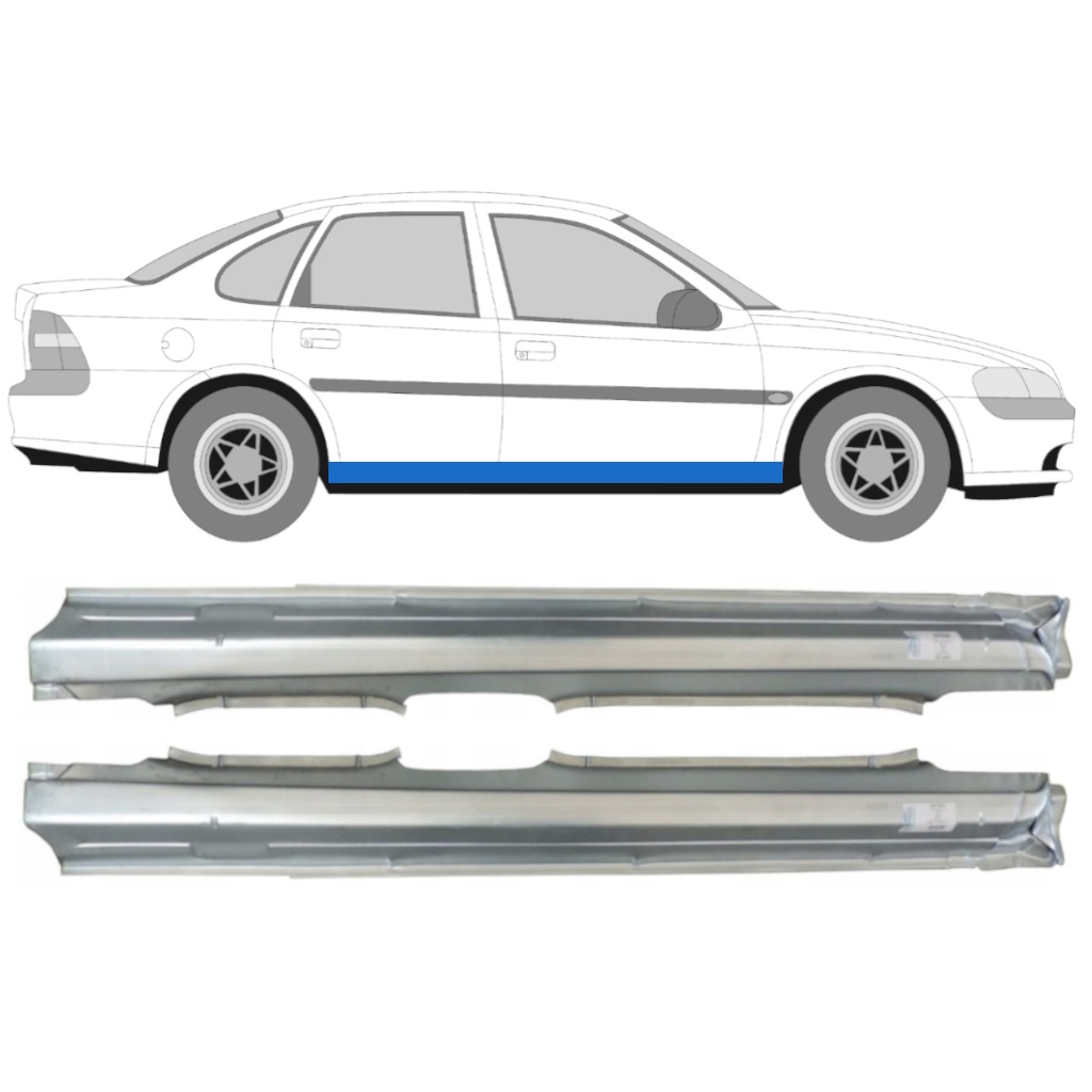 Tröskelplåt Reparationspanel För Opel Vectra 1995-2002 / Vänster+Höger / Set 9420