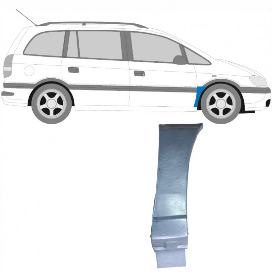 Reparationspanel till framskärm för Opel Zafira 1999-2005 / Höger 6094