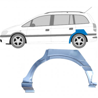 OPEL ZAFIRA 1999-2005 REPARATION AV BAKSKÄRM / VÄNSTER