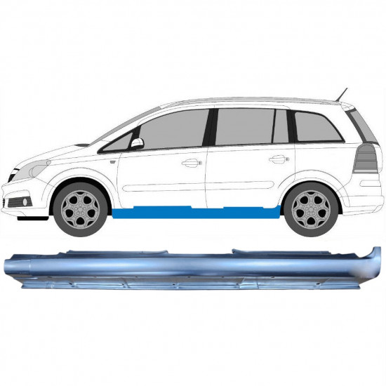 Tröskelplåt för Opel Zafira 2005-2012 / Vänster 6900