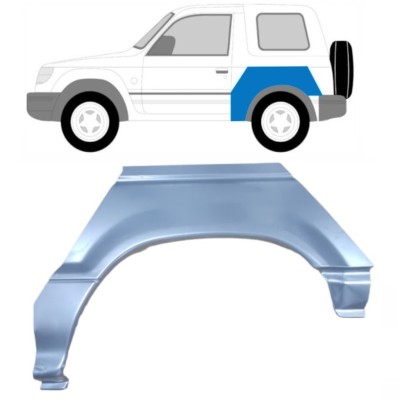 Sidovägg hjulhuskant för Mitsubishi Pajero 1991-2001 / Vänster 15126