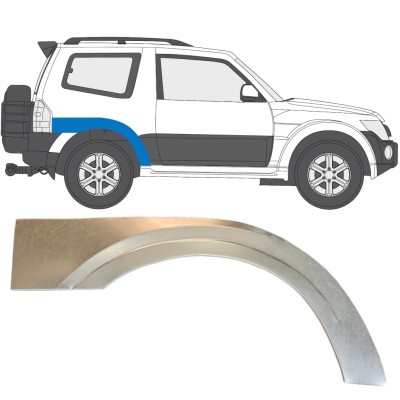 Sidovägg hjulhuskant för Mitsubishi Pajero 2006-2021 / Höger 14837