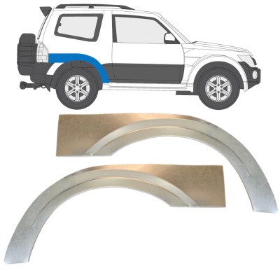 Sidovägg hjulhuskant för Mitsubishi Pajero 2006-2021 / Vänster+Höger / Set 14839