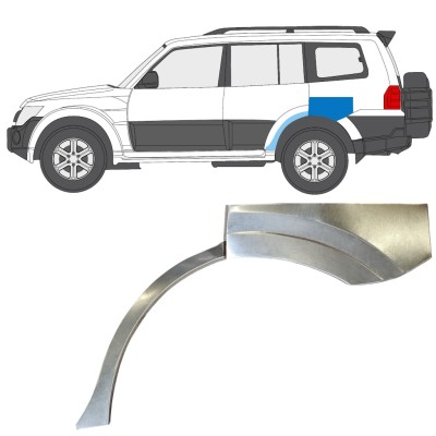 Sidovägg hjulhuskant för Mitsubishi Pajero 2006-2021 / Vänster 14841