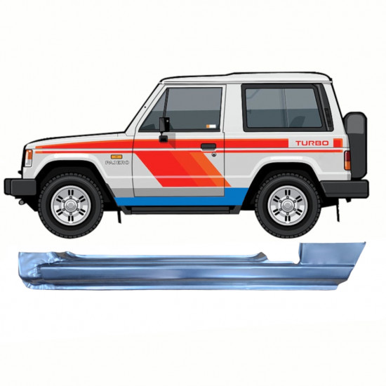 Tröskelplåt för Mitsubishi Pajero 1982-1992 / Vänster 8700