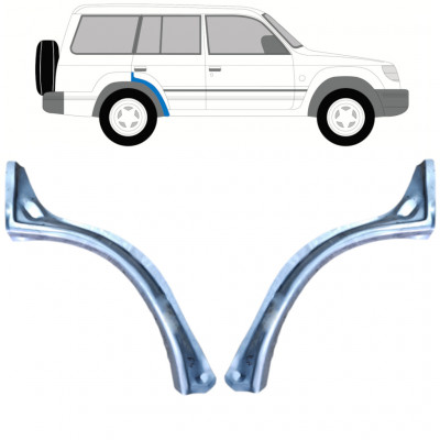 Sidovägg hjulhuskant för Mitsubishi Pajero 1991-1999 / Vänster+Höger / Set 9773