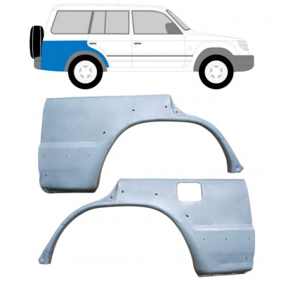 Sidovägg hjulhuskant för Mitsubishi Pajero 1991-1999 / Vänster+Höger / Set 10402