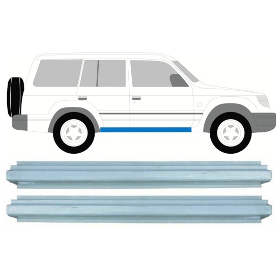 Tröskelplåt reparationspanel för Mitsubishi Pajero 1991-2001 / Vänster+Höger / Set 16000