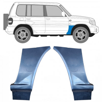 Reparationspanel till framskärm för Mitsubishi Pajero Pinin 1998- / Vänster+Höger / Set 9298