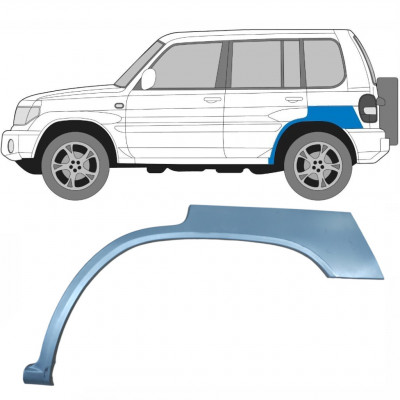 Sidovägg hjulhuskant för Mitsubishi Pajero Pinin 1998-2007 / Vänster 5130