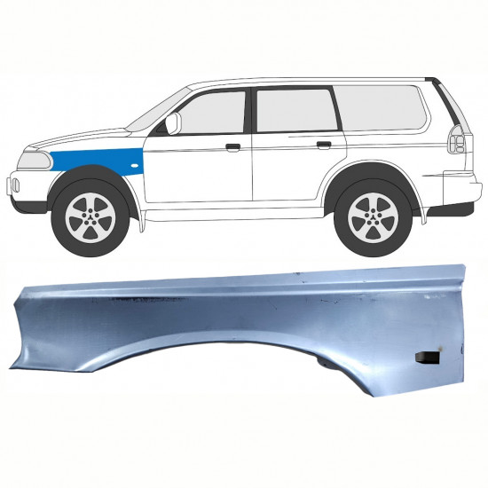 Reparationspanel till framskärm för Mitsubishi Pajero Sport 1996-2008 / Vänster 8398