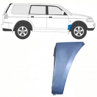 Nedre del av fram skärm reparationspanel bakom hjul för Mitsubishi Pajero Sport 1996-2008 / Höger 8456