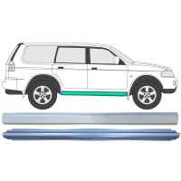 Reparationspanel för inre och yttre tröskel för Mitsubishi Pajero Sport 1996-2008 / Vänster = Höger (symmetrisk) / Set 14873 Reparationspanel för inre och yttre tröskel för Mitsubishi Pajero Sport 1996-2008 / Vänster = Höger (symmetrisk) / Set 14873
