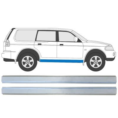 Inre tröskel reparationspanel för Mitsubishi Pajero Sport 1996-2008 / Vänster+Höger / Set 14872