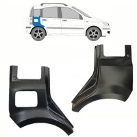 Sidovägg hjulhuskant för Fiat Panda 2003-2012 / Vänster+Höger / Set 10753