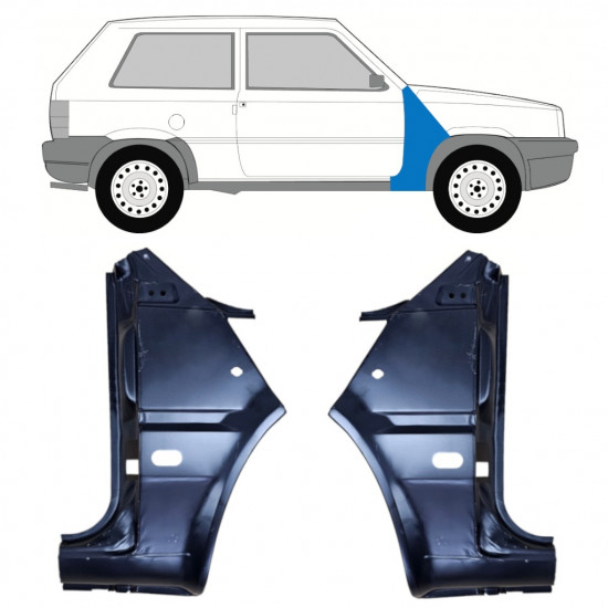 Fram skärm för Fiat Panda 1980-2002 / Set 11813