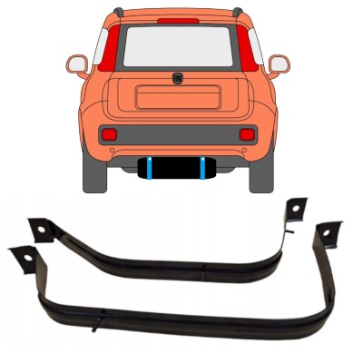 Hållarsats bränsletank för Fiat Panda 2012- 15028