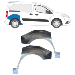 Sidovägg hjulhuskant för Peugeot Partner 2008-2018 / Vänster+Höger / Set 15867