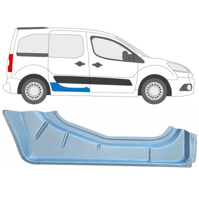 Skjutdörr reparationspanel inre för Citroen Berlingo 2008-2018 / Höger 17070