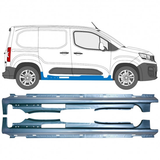 Tröskelplåt för Citroen Berlingo 2018-2023 / Vänster / Höger / Vänster+Höger / Set 13364