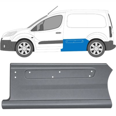 Reparation av sidopanel för Citroen Berlingo 2008-2018 / Vänster 17017
