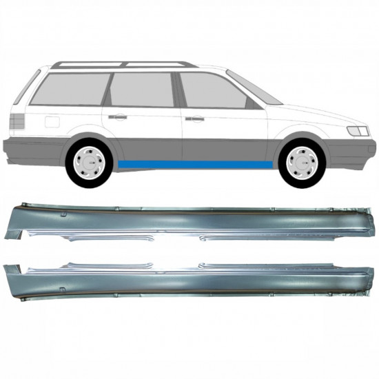 VOLKSWAGEN PASSAT B4 1993-1996 TRÖSKELPLÅT TILL / UPPSÄTTNING