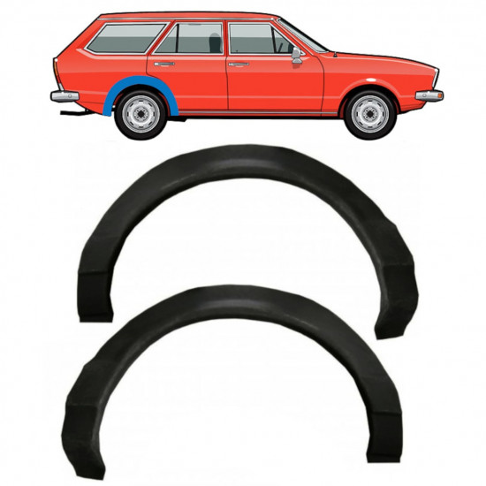 Sidovägg hjulhuskant för VW Passat B1 1973-1980 / Vänster+Höger / Set 10962