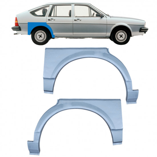 Sidovägg hjulhuskant för VW Passat B2 1980-1988 / Vänster+Höger / Set 10472