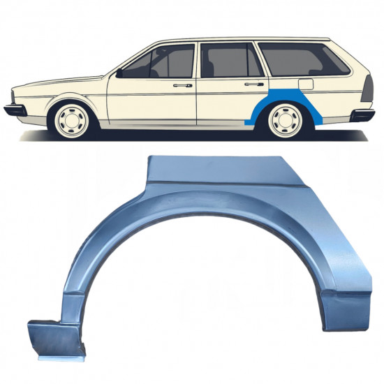 Sidovägg hjulhuskant för VW Passat B2 1980-1988 / Vänster 7111