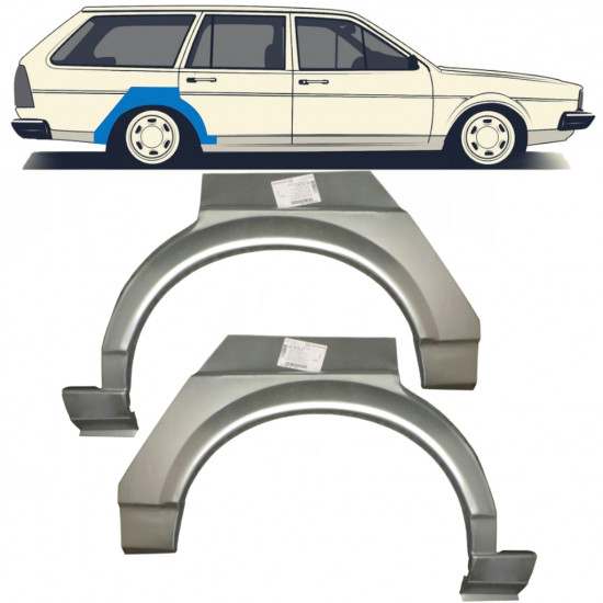 Sidovägg hjulhuskant för VW Passat B2 1980-1988 / Vänster+Höger / Set 9605