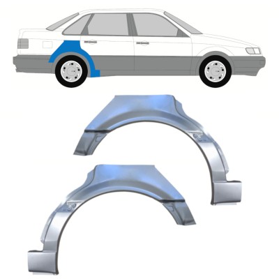 Sidovägg hjulhuskant för Volkswagen Passat B4 1993-1996 / Vänster+Höger / Set 16082