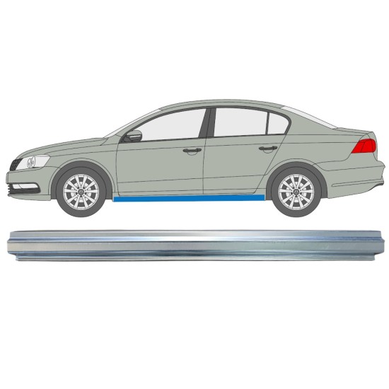 Tröskelplåt reparationspanel för Volkswagen Passat B7 2010-2015 / Vänster 16356