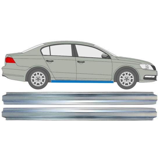Tröskelplåt reparationspanel för Volkswagen Passat B7 2010-2015 / Vänster+Höger / Set 16357