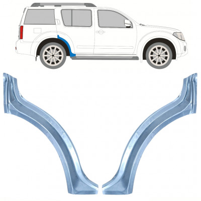 Sidovägg hjulhuskant för Nissan Pathfinder 2004-2013 / Vänster+Höger / Set 10352